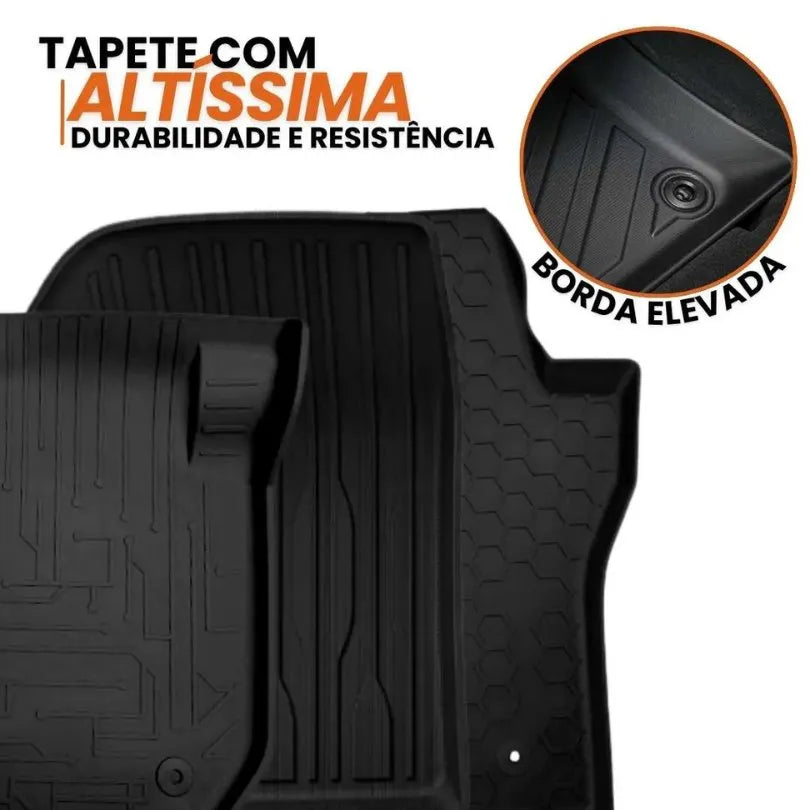 TAPETE BANDEJA BORRACHA PREMIUM 5 PEÇAS